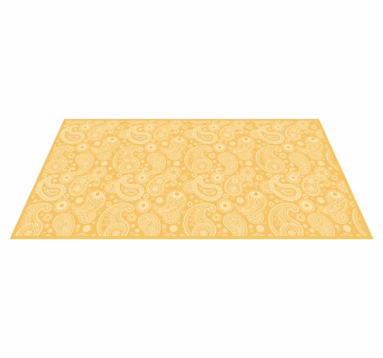 Arabic Paisley entrance hall vinyl rug - TenStickers