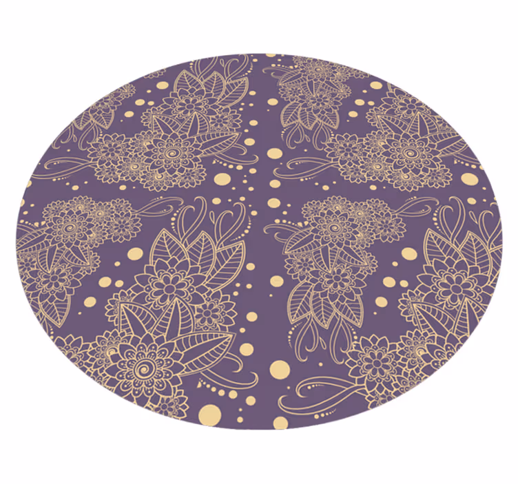 Mandala vinyl rug mandala design sophistication - TenStickers
