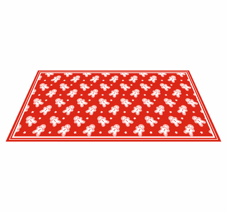 Christmas Cookies vinyl living room rug - TenStickers