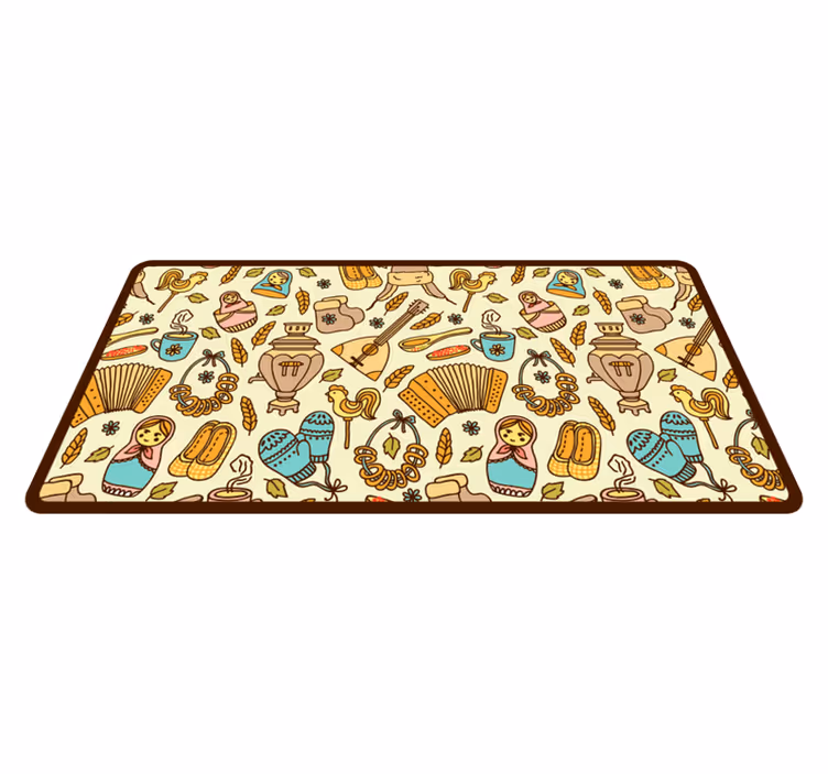 Playful Nursery Theme vinyl rug - TenStickers