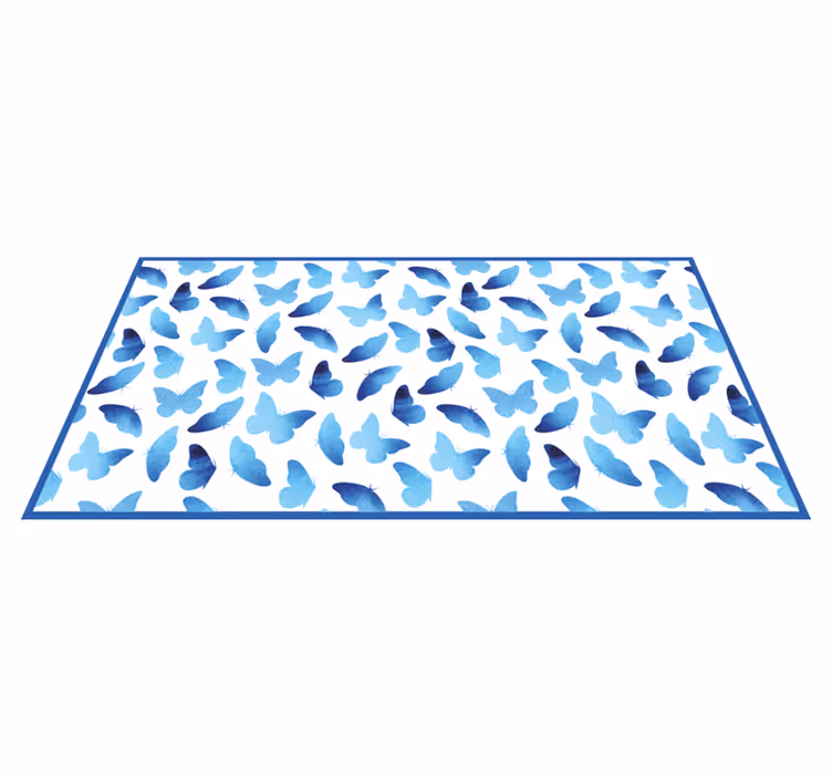 Painted butterflies animal rug - TenStickers