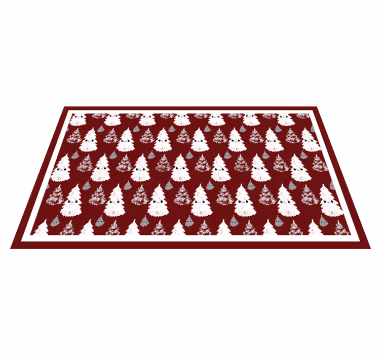 Christmas tree funny Christmas tree mat - TenStickers