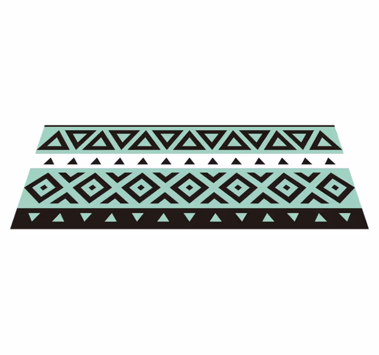 Gaming vinyl rug geometric gaming path - TenStickers
