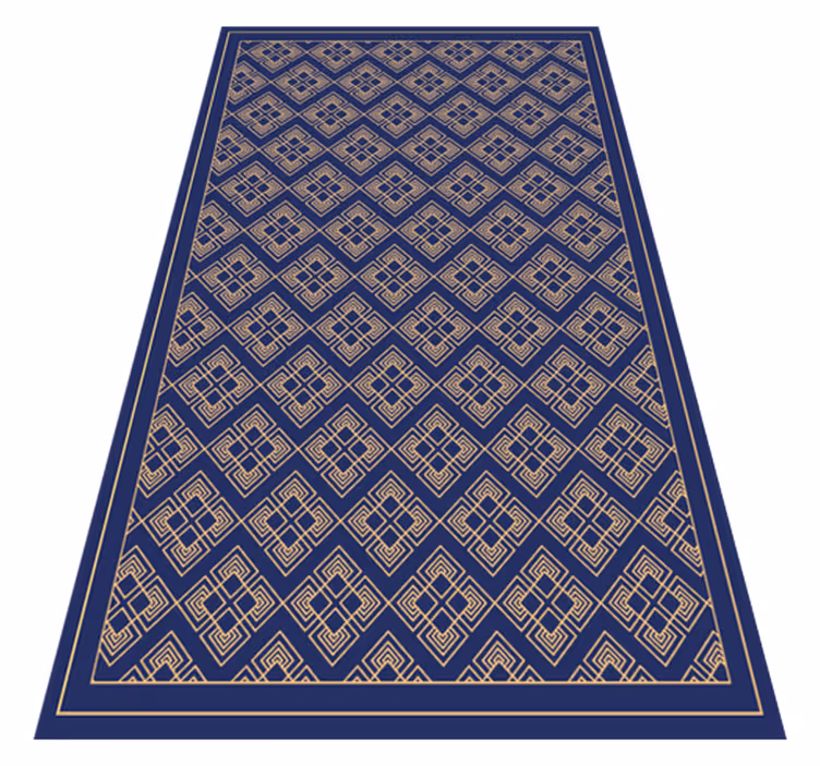 Geometric Circle Art mandala vinyl rug - TenStickers