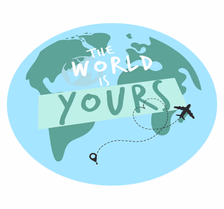 the planet is yours custom rug - TenStickers