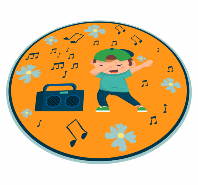Children's Dance Imagery kids vinyl rug - TenStickers