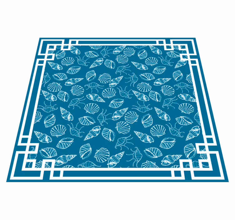 Aquatic Motif animal vinyl rug - TenStickers