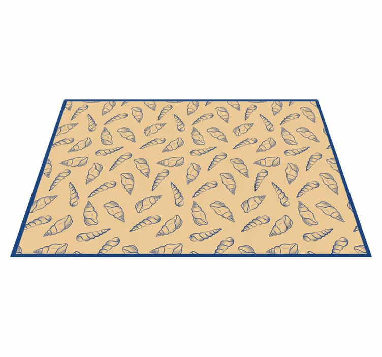 Seashell tiles  animal rug - TenStickers