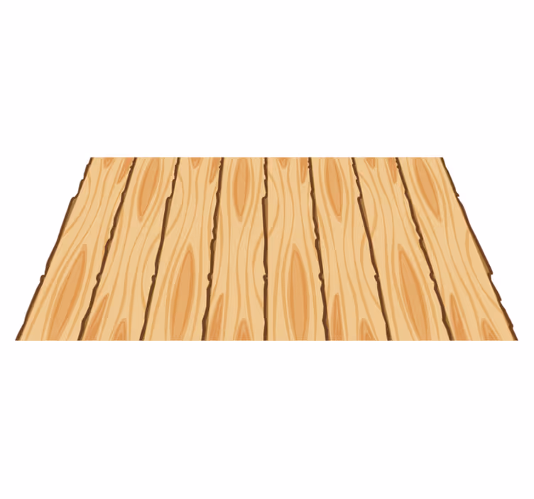 Wooden Stripes wood vinyl rug - TenStickers