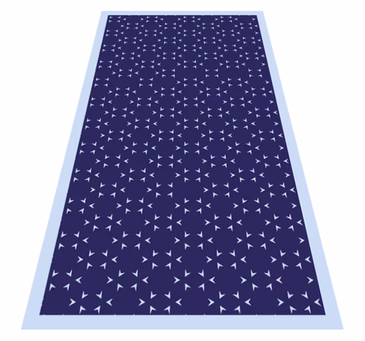 Nautical Stripe Pattern stripes vinyl rug - TenStickers