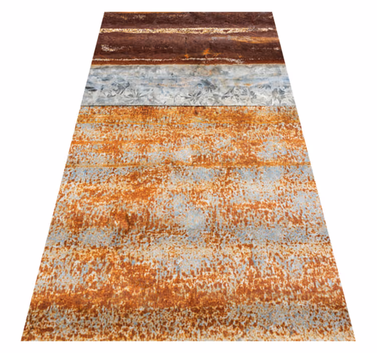 Rustic Elegance textured vinyl rug - TenStickers