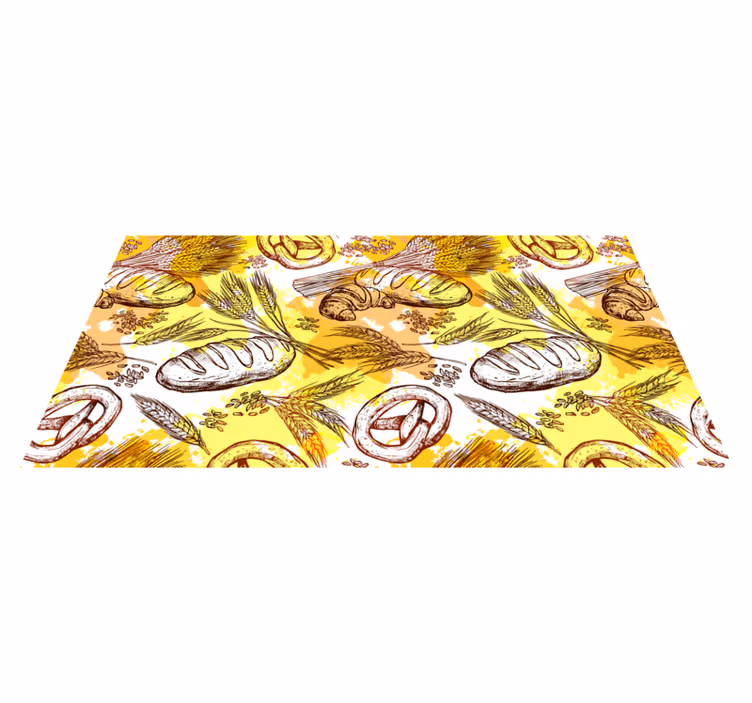 Bakery-Themed Design vintage rug - TenStickers