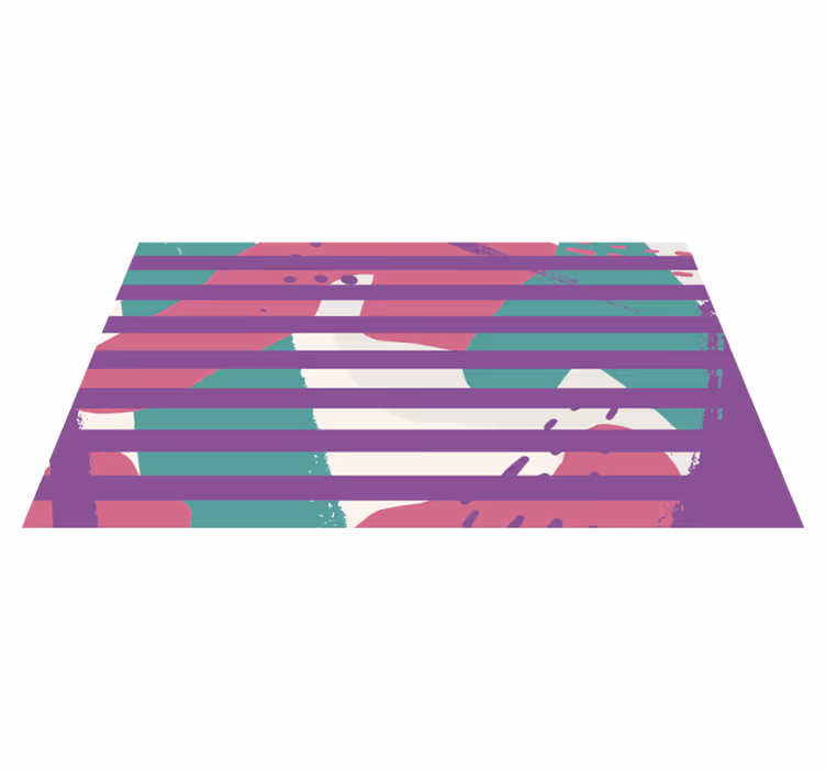 Striped Pattern stripes vinyl rug - TenStickers
