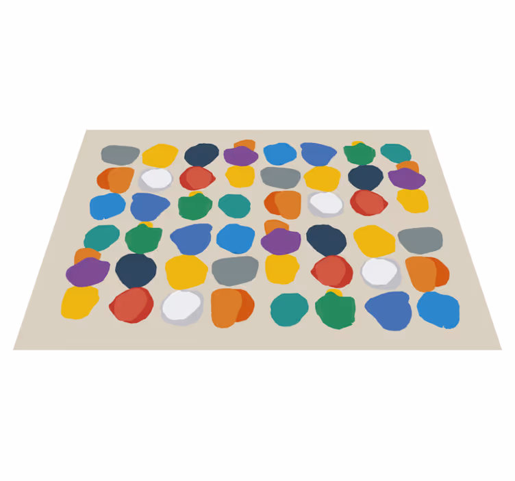 regular paint splashes minimal rug - TenStickers
