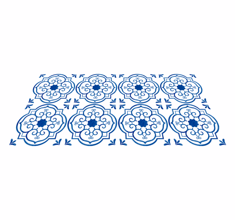 blue bathroom tiles tile carpet - TenStickers