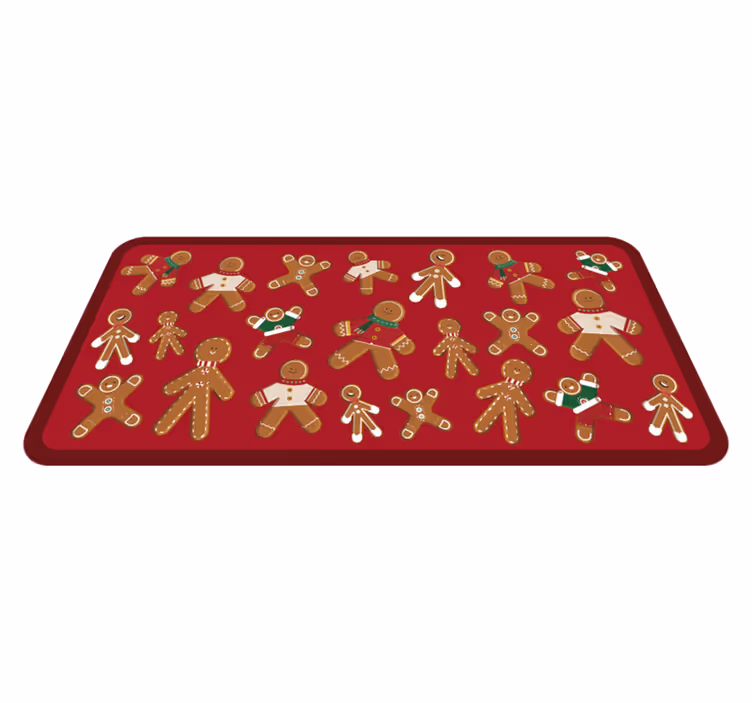 Gingerbread cookie  Christmas tree mat - TenStickers