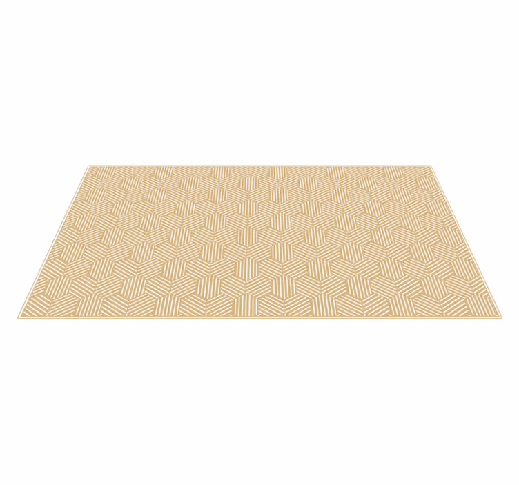 Herringbone Elegance geometric vinyl rug - TenStickers