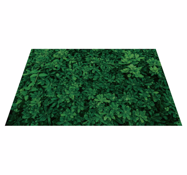 Vinyl rug clovers texture nature rug - TenStickers