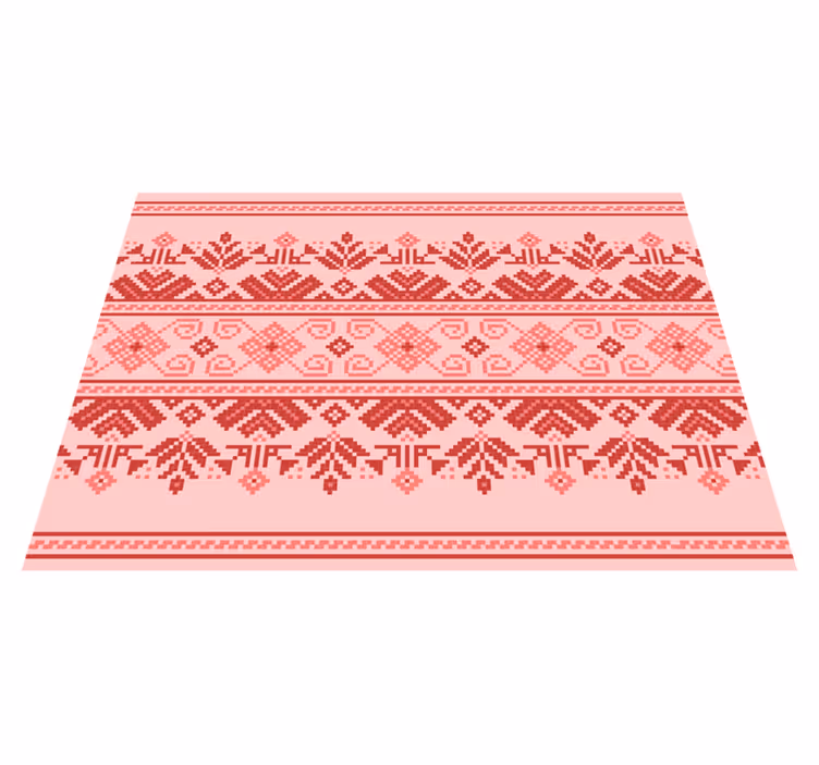 Folk art ethnic vinyl rug - TenStickers