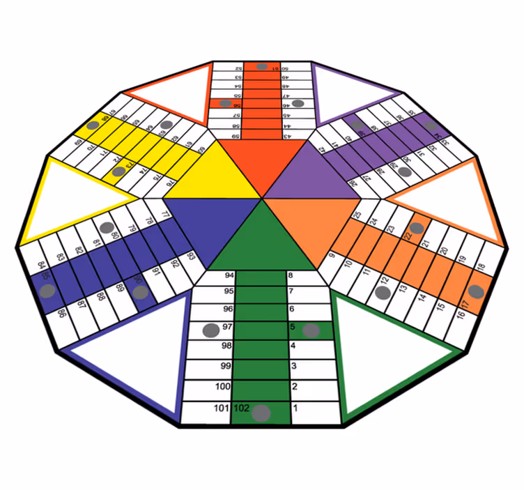Educational Playboard gaming vinyl rug - TenStickers