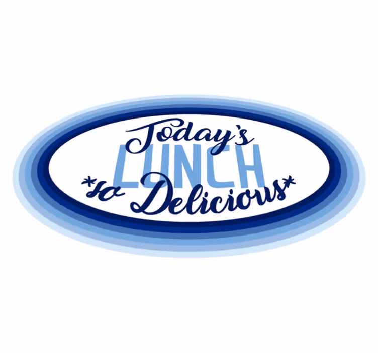 Today's lunch is delicious vinyl rug - TenStickers
