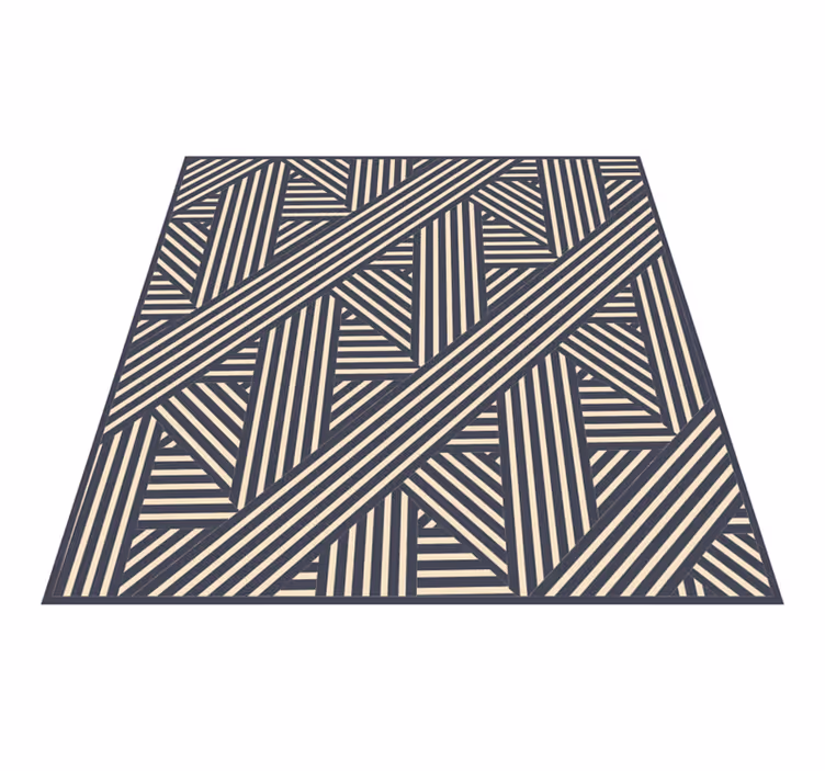 Angular Geometrics geometric vinyl rug - TenStickers