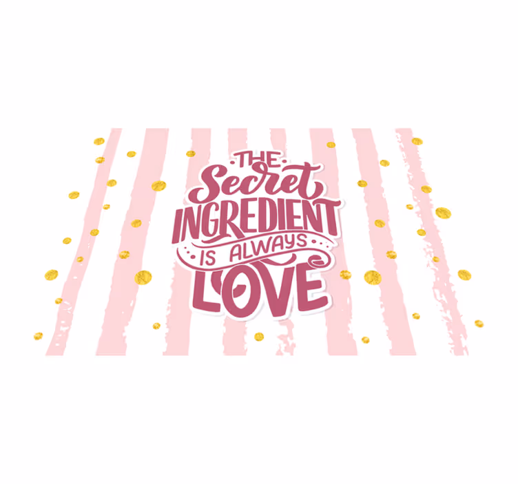 Vinyl rug kitchen with motivational phrases - TenStickers