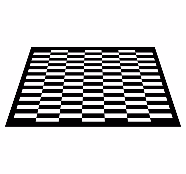 Classic Checkerboard stripes vinyl rug - TenStickers