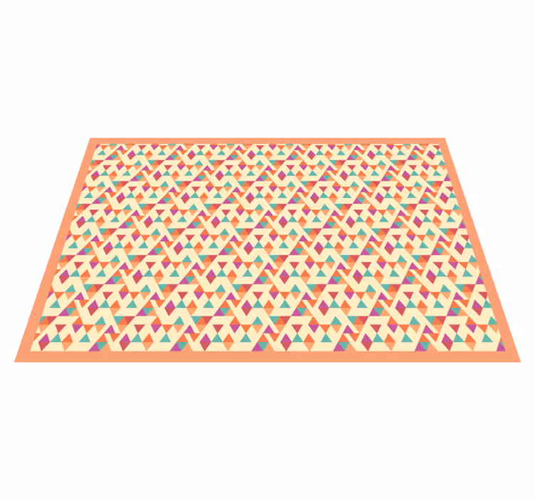 Mosaic vinyl rug mosaic patterned runner - TenStickers