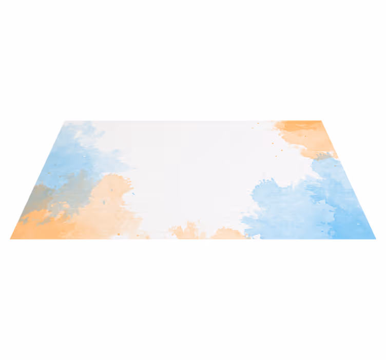 Watercolour sky modern rug - TenStickers