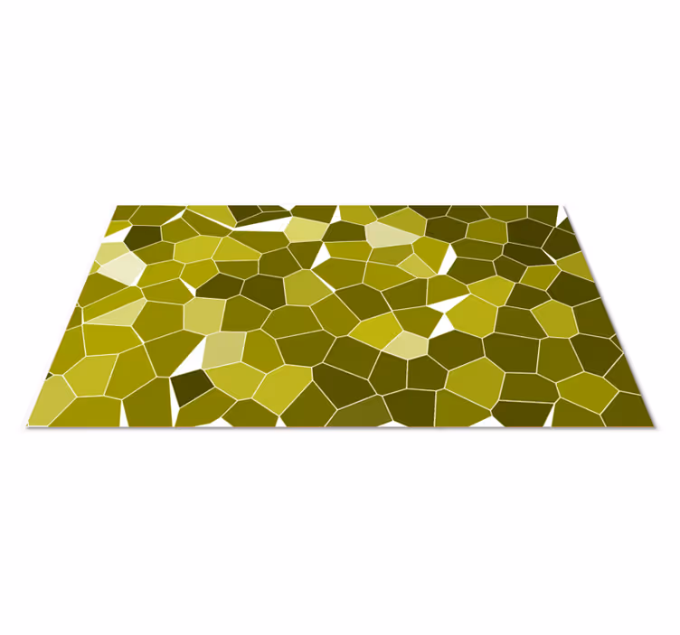 Geometric Culinary Space kitchen vinyl rug - TenStickers