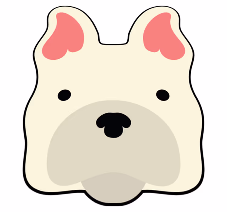 Dog Home animal vinyl rug - TenStickers