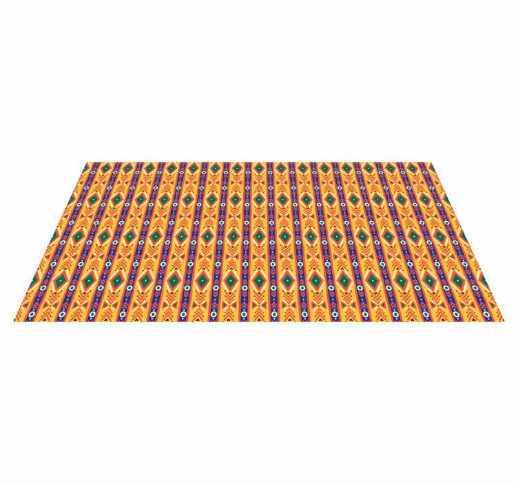 Ethnic Motif Style ethnic vinyl rug - TenStickers