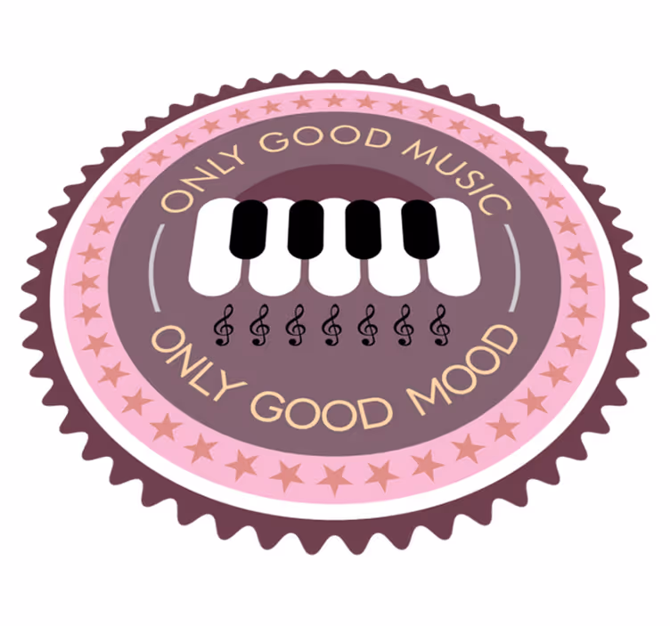 Musical Mood Enhancer custom vinyl rug - TenStickers