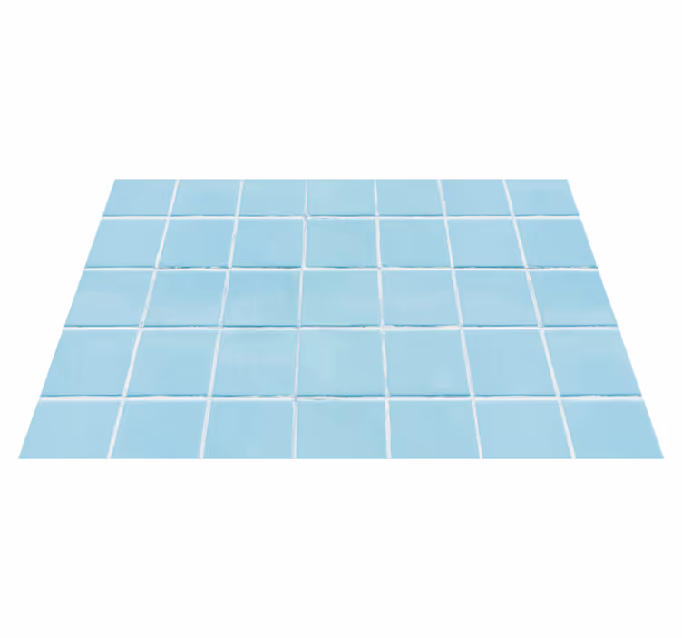 Tile vinyl rug azure tile design - TenStickers
