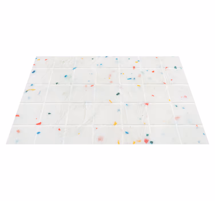 colorful tiles  modern rug - TenStickers