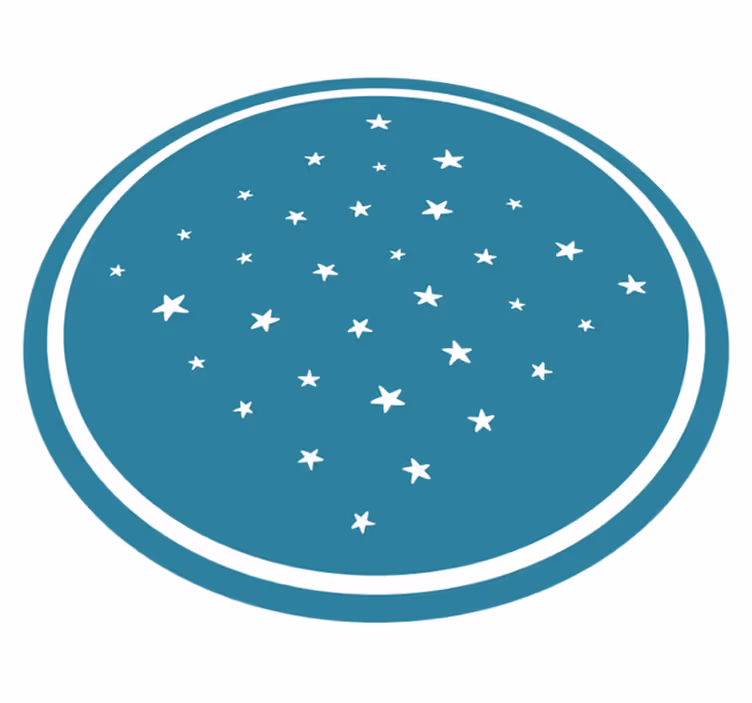 star pattern modern vinyl rug - TenStickers