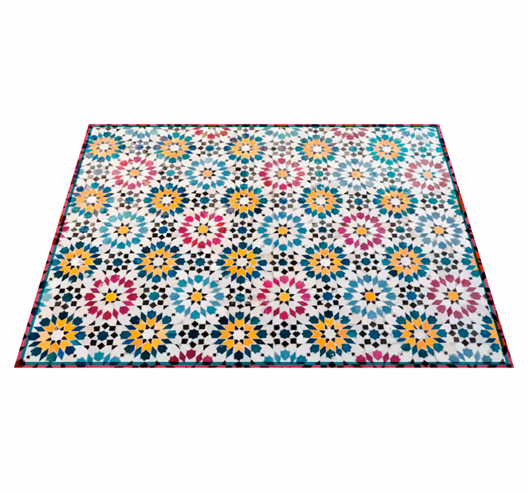 mediterranean  mosaic floor tiles - TenStickers