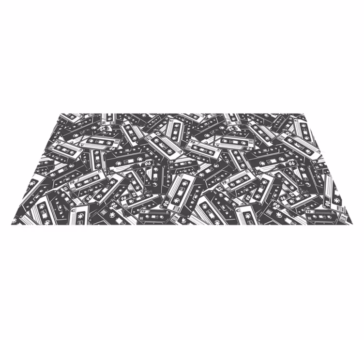 Cassette Tangle gaming vinyl rug - TenStickers