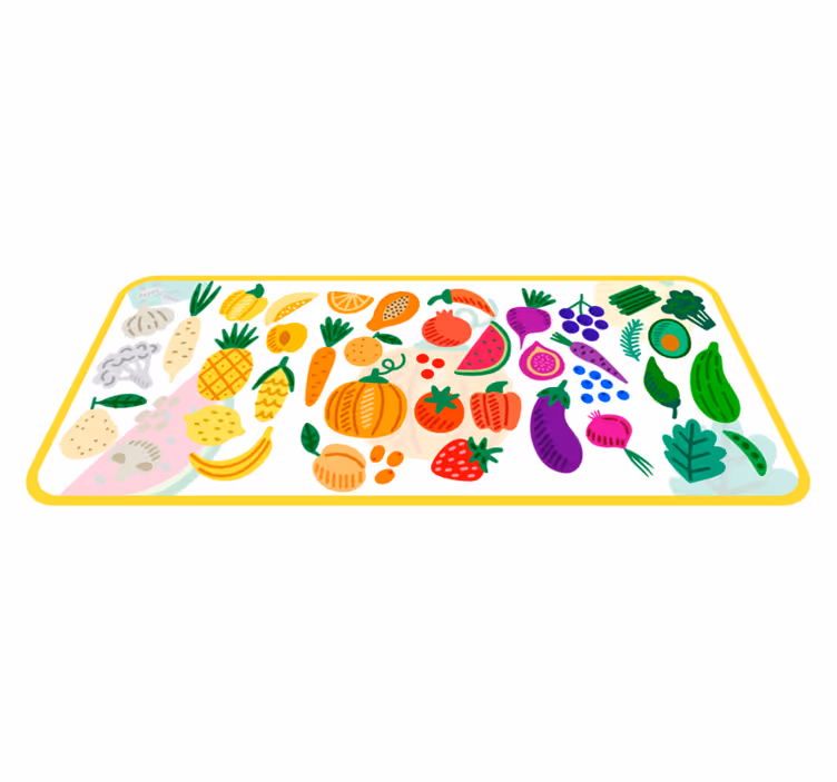 Colorful Fruit Pattern flower vinyl rug - TenStickers