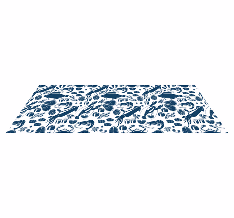 Food collection  kitchen floor tiles - TenStickers