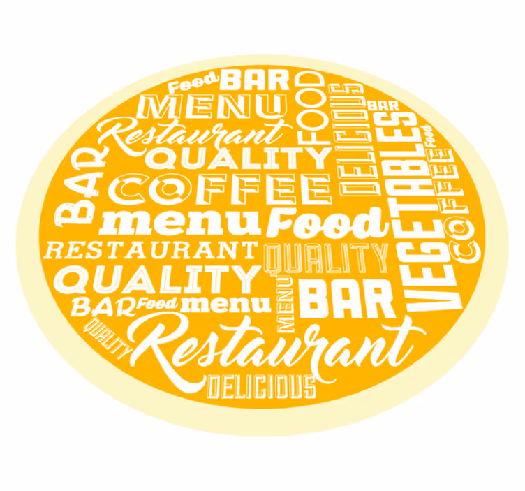Different kitchen quotes vinyl rug - TenStickers
