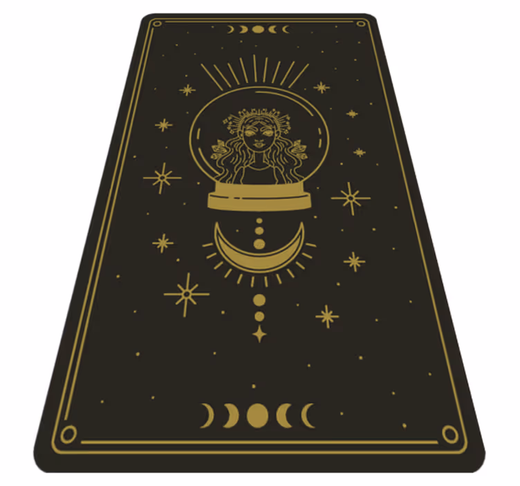 Celestial Circle mandala vinyl rug - TenStickers
