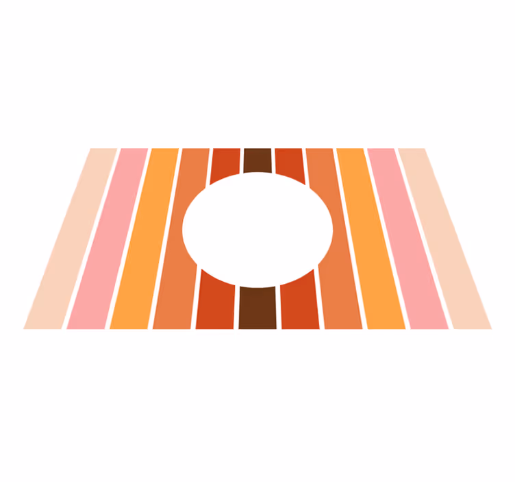 Stripes vinyl rug geometric stripes design - TenStickers