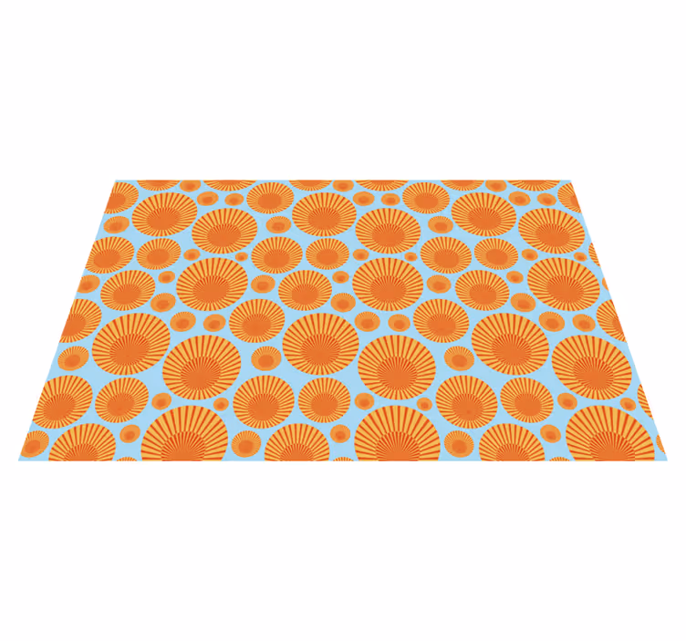 70's Sunshine pattern vintage rug - TenStickers