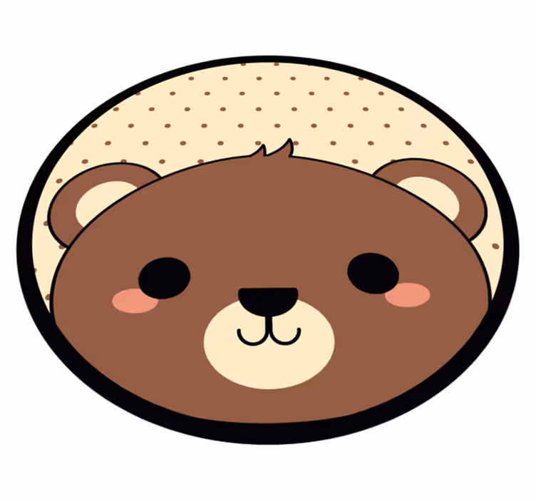 Anime beaver animal vinyl rug - TenStickers