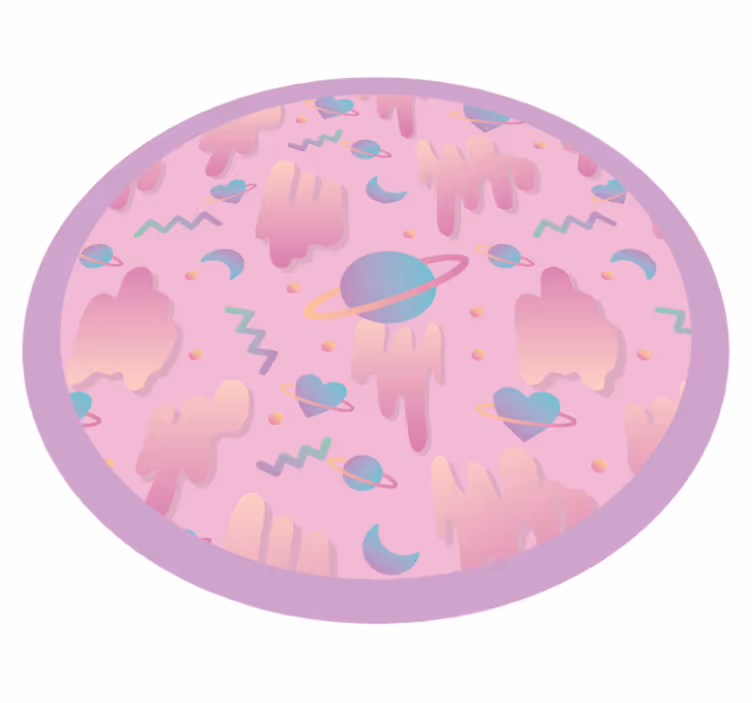 Planetary Playtime nursery vinyl rug - TenStickers