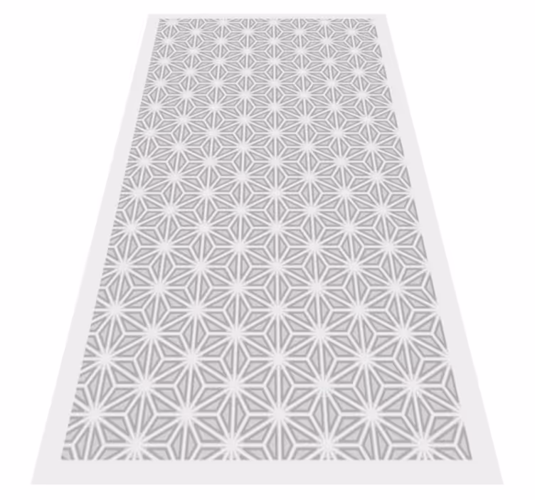 Geometric vinyl rug geometric pattern accent - TenStickers