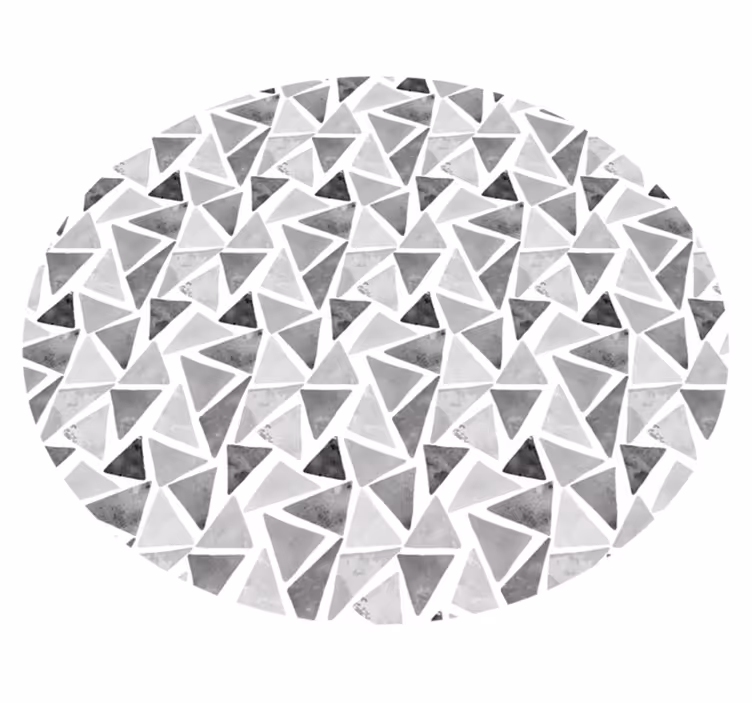 Geometric vinyl rug in geometric marble design - TenStickers