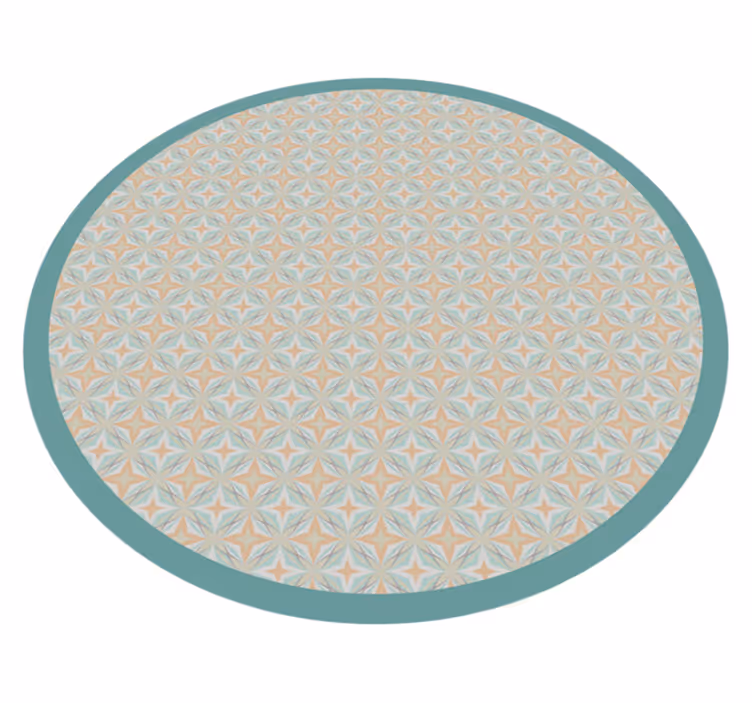 Mosaic vinyl rug mosaic pattern circle - TenStickers